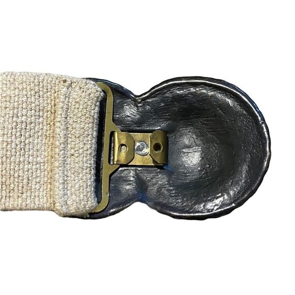 Vintage Tan & Metal Stretch Belt - Picture 5 of 7